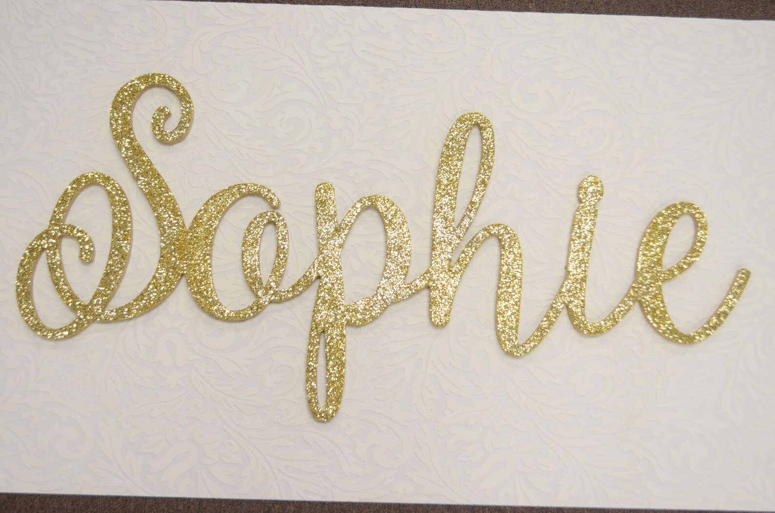Glitter Nursery Name Sign Gold Silver Bedroom Wall Letters Etsy