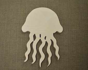 Jellyfish, Wooden Jellyfish, Jellyfish Cut Out, Beach Decor, Sea Creature, Beach House, Bathroom Decor, Wall Decor, Wall Art