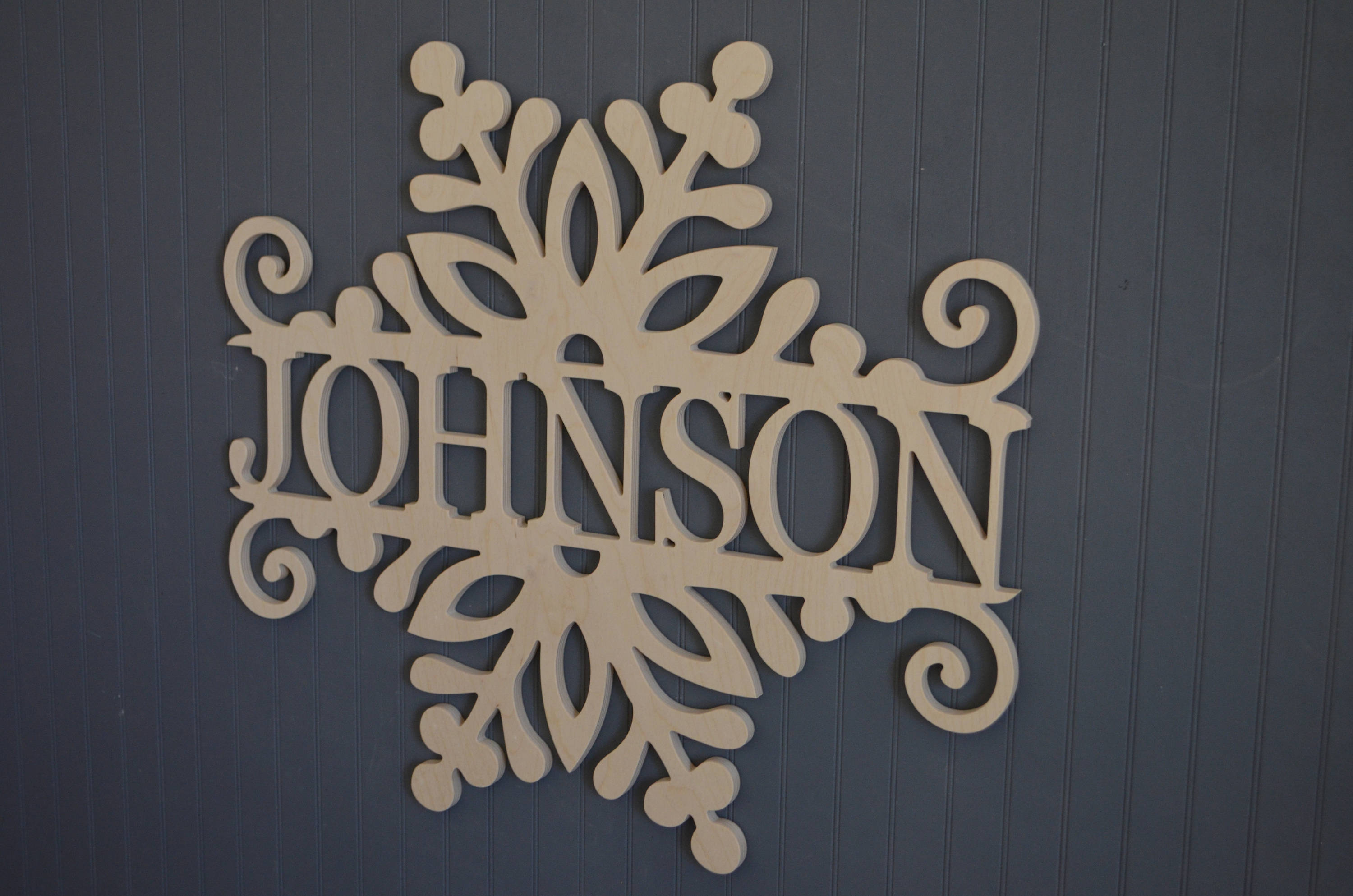Last Name Wall Sign Holiday Door Sign Seasonal Decor Etsy