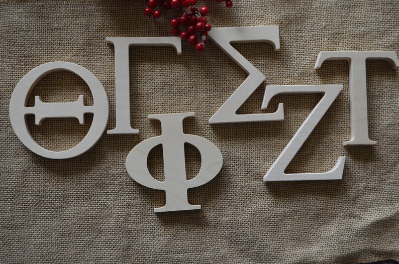 Greek Wooden Sorority Letters Fraternity Letters Custom Etsy