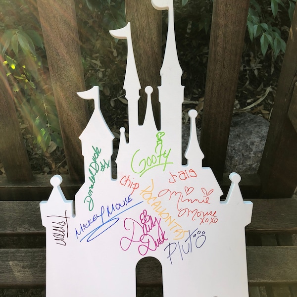 Disney Autograph Book | Cinderella Castle | Raw Wood Cut Outs| Disney Castle Cut Out | Disney Castle Wood Cutout |  Disney Gift