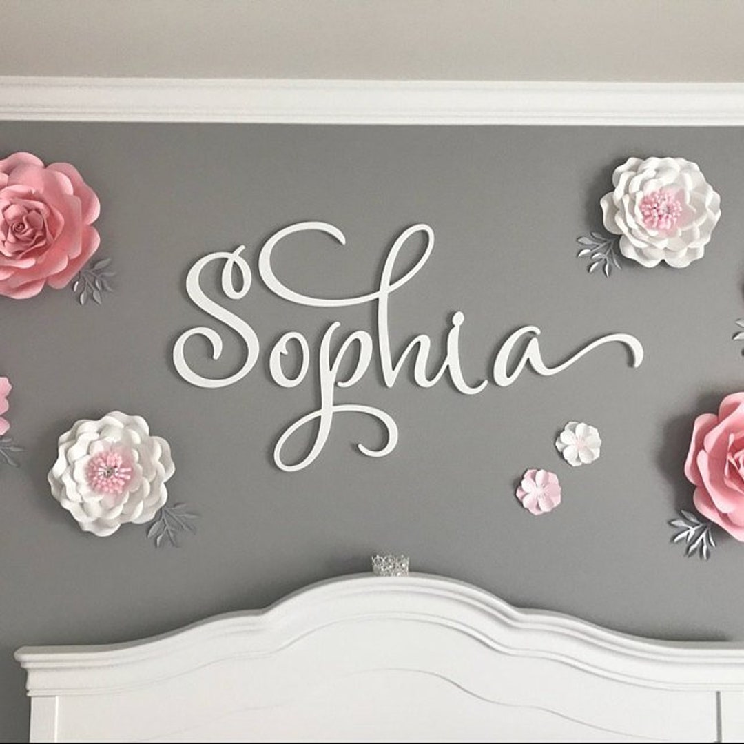 Baby Name Sign, Nursery Name Sign, Nursery Decor Boy, Nursery Decor ...