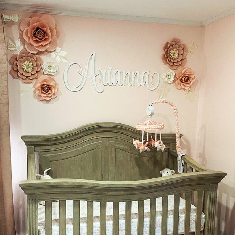 Large Name Cutout Sign Nursery Decor Name Above Crib up to Etsy