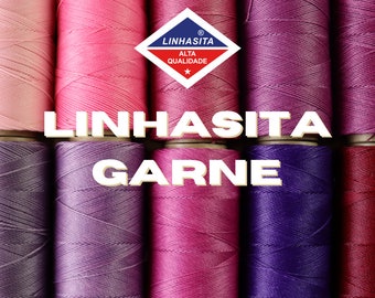 Linhasita yarn 0.75 mm 10 m waxed yarn vegan for jewelry making, leather work, dog collars color selection