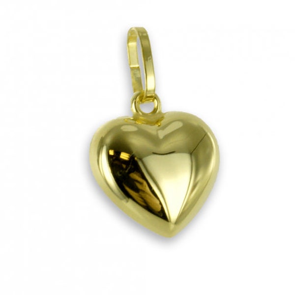 333/- Gold heart jewelry pendant 19 x 13 mm