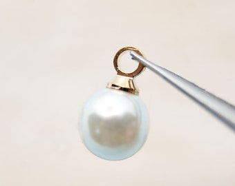 10x pendant with imitation pearl 6 mm color selection