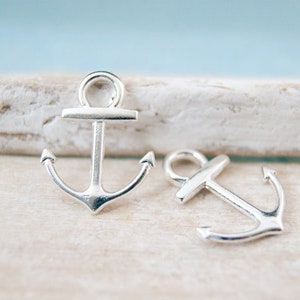 2x pendant anchor 19 mm BQ silver or gold color selection Silver