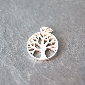 925 Silver Tree of Life Pendant Chakra 12 mm Tree of Life, Made in EU, Chain Pendant Spiritual image 2