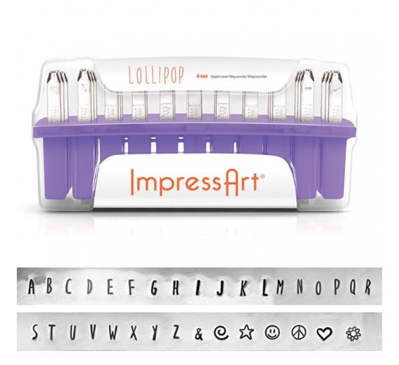 Stamp letter phrase lollipop #4963