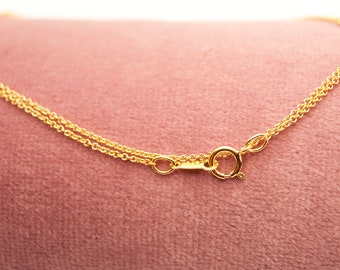 14K Gold Filled Fine Link Chain 45 cm #7363