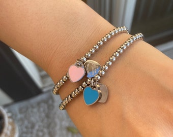 Heart Tag Bracelet - Etsy