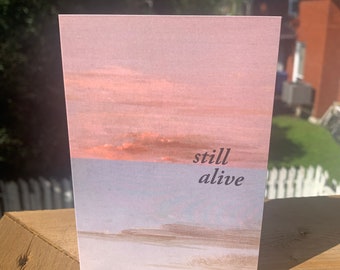 Greeting card: still alive.
