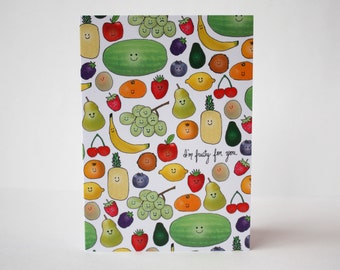 Greeting card : fruity love.