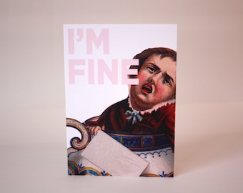 Tarjeta de felicitación : Estoy bien.