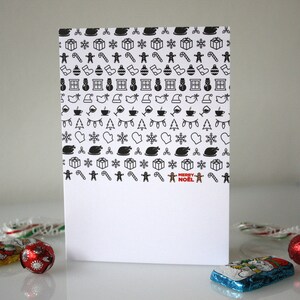 Christmas card : Merry Noël.