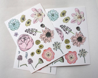 Postal : Flores Silvestres.