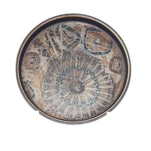 Royal Copenhagen  - Beautiful round ceramic dish - From the line BACA - Designed by Nils Thorsson - Made in Denmark 1960.
