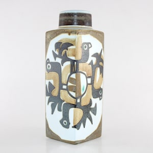 Royal Copenhagen - Aluminia - Fajance vase - BACA - Designed by Niels Thorsson - Made in Denmark 1960.