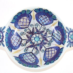 Royal Copenhagen  - TENERA  - Lovely ceramic bowl with ears - Designed by Marianne Johnson  - Made in Denmark 1960.