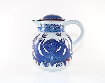 Royal Copenhagen - Alumina - Tenera - Preciosa y única olla de cerámica con tapa - Diseñada por Berte Jessen - Fabricada en Dinamarca 1950.