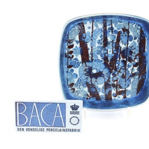 Royal Copenhagen  - Lovely ceramic dish - BACA - Designed by Johanne Gerber - Made in Denmark 1960.