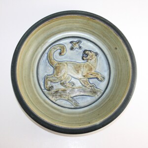 Royal Copenhagen  - Beautiful large stoneware bowl - Designed by famous danish artist Knud Kyhn - Made in Denmark 1980.