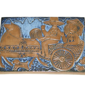 Marianne Starck - VERY RARE  - Michael Andersen and Son  - Lovely ceramic wall hanging - Made in Denmark in 1960.