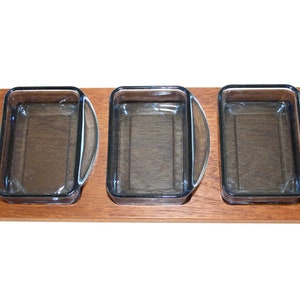 Quistgaard  - Teak serving tray - Designed by Jens Harald Quistgaard and Holmegaard glass  - Made in Denmark 1950s