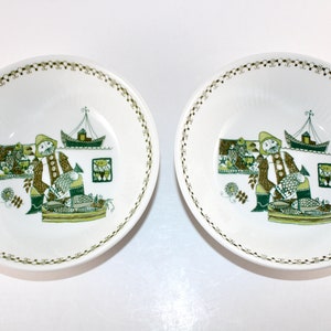 Figgjo Flint - Turi design - 2 lovely bowls - Marketplace - Stavangerflint - Made in Norway 1960.