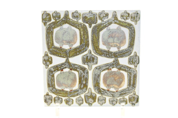 Royal Copenhagen BACA Aluminia Lovely Ceramic Tile Made in Denmark 