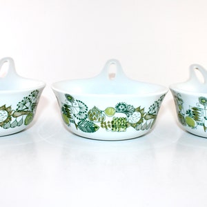 Figgjo Flint - Turi design - 3 lovely bowls with handle  - Marketplace - Stavangerflint - Made in Norway 1960.