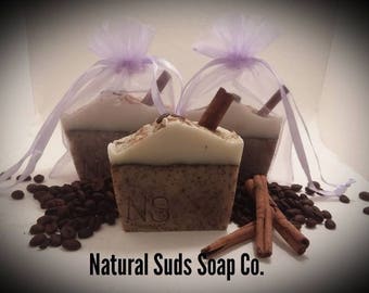 Almond Amaretto & Cinnamon Soap- Handmade Soap- All-Natural Soap- Gift Soap- Eczema Soap