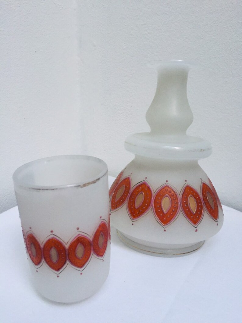 Antique drinking set water glass assorted jug bedside table Etsy