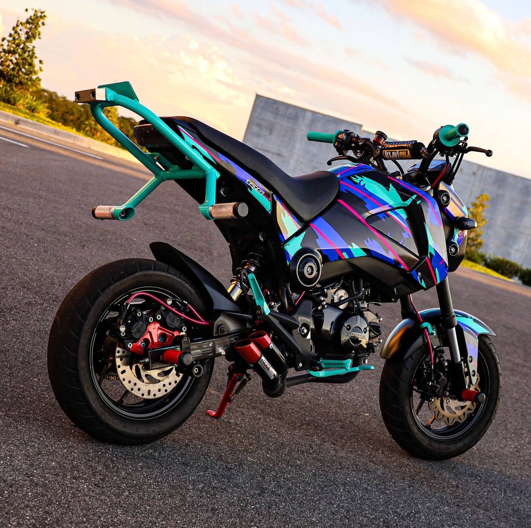 Full Graphic Decal Set Oil Splash 2013 2016 Grom MSX125 Graphics Kit Etsy UK