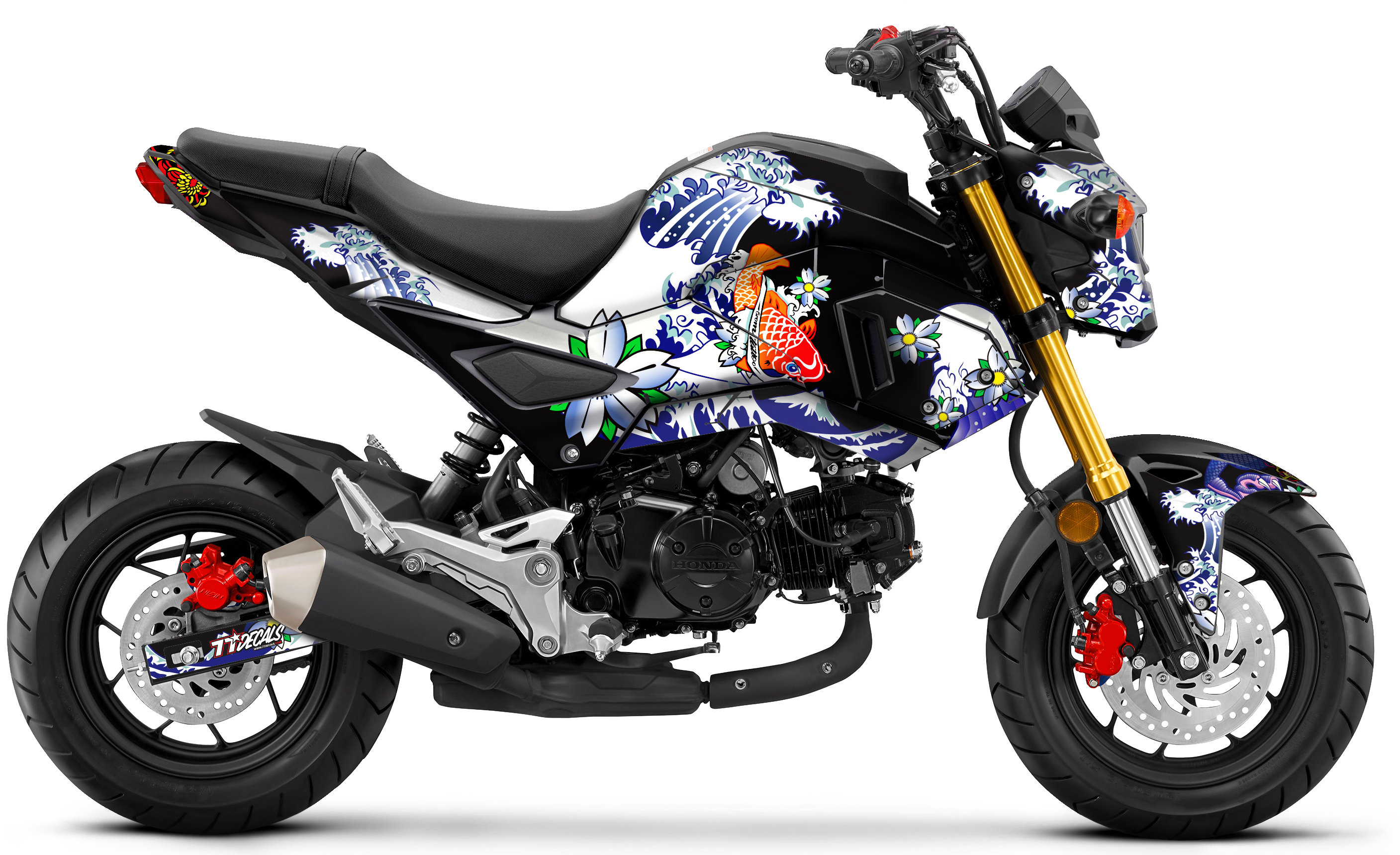 Full Graphic Decal Set Yakuza 20172020 Honda Grom MSX125 Etsy Israel