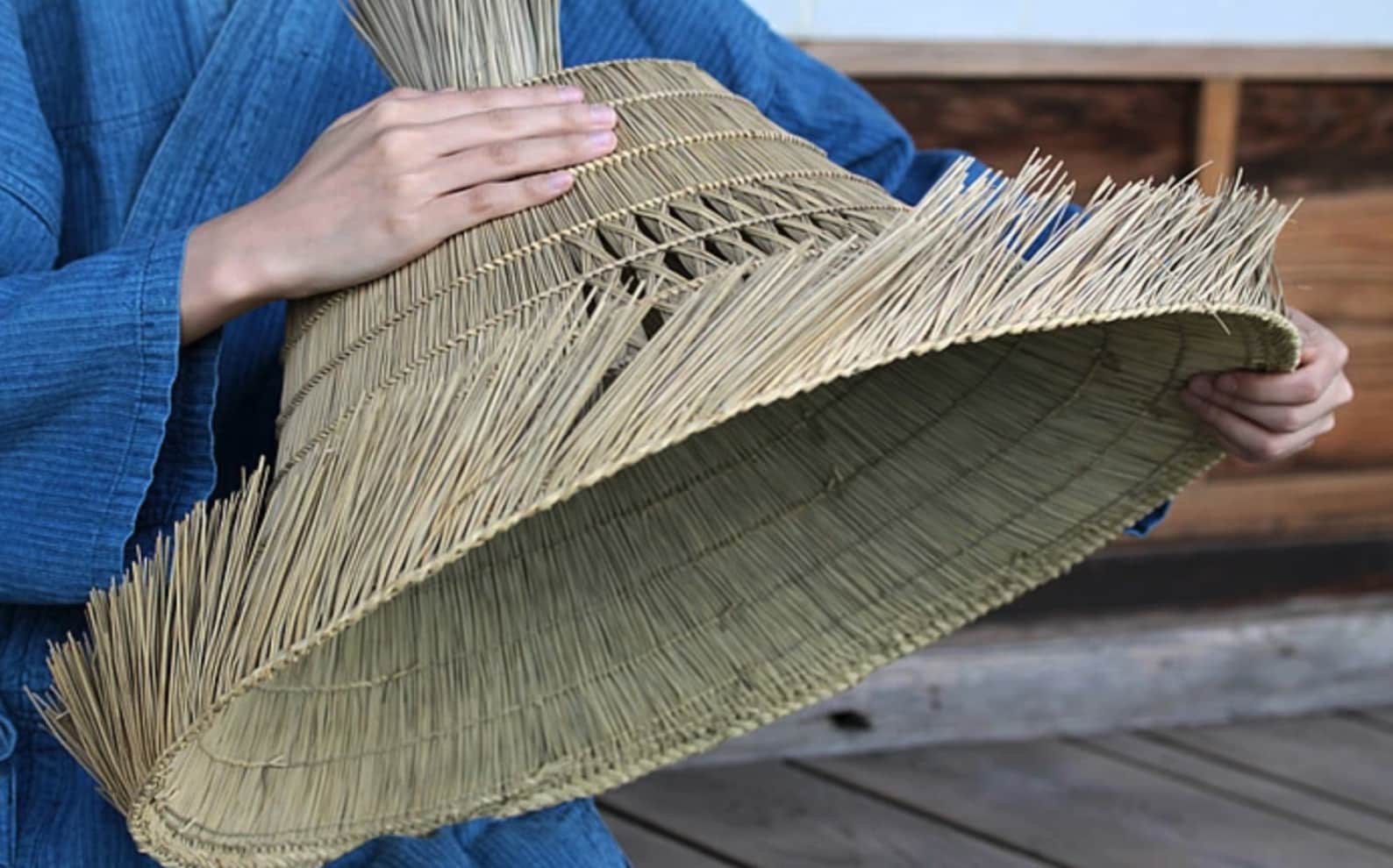 Straw Hat Samurai Ronin Gasa Japanese Hat Igusa Kasa Ninja Etsy
