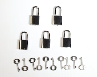 Small 15mm 'Silver' Lock, 5x pack