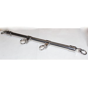 Spreader Bar with wrist attachments, Stainless Steel