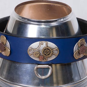Fashion Collar, Steam Punk Gears and Propeller, neck size 18.5 to 20.5 inches