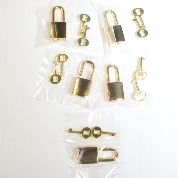 Small 15mm 'Gold' Lock, 5x-pack