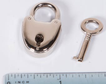 Small 'Heart'-shaped Lock, 'Silver'