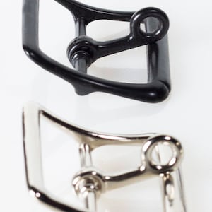 Locking Tongue Buckle: Black, Nickel, or Brass - Various Sizes