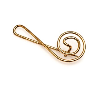 Spilla A Chiave Di Violino Con Strass – Placcata Oro Rosa – 50 Mm – Accessorio Musicale