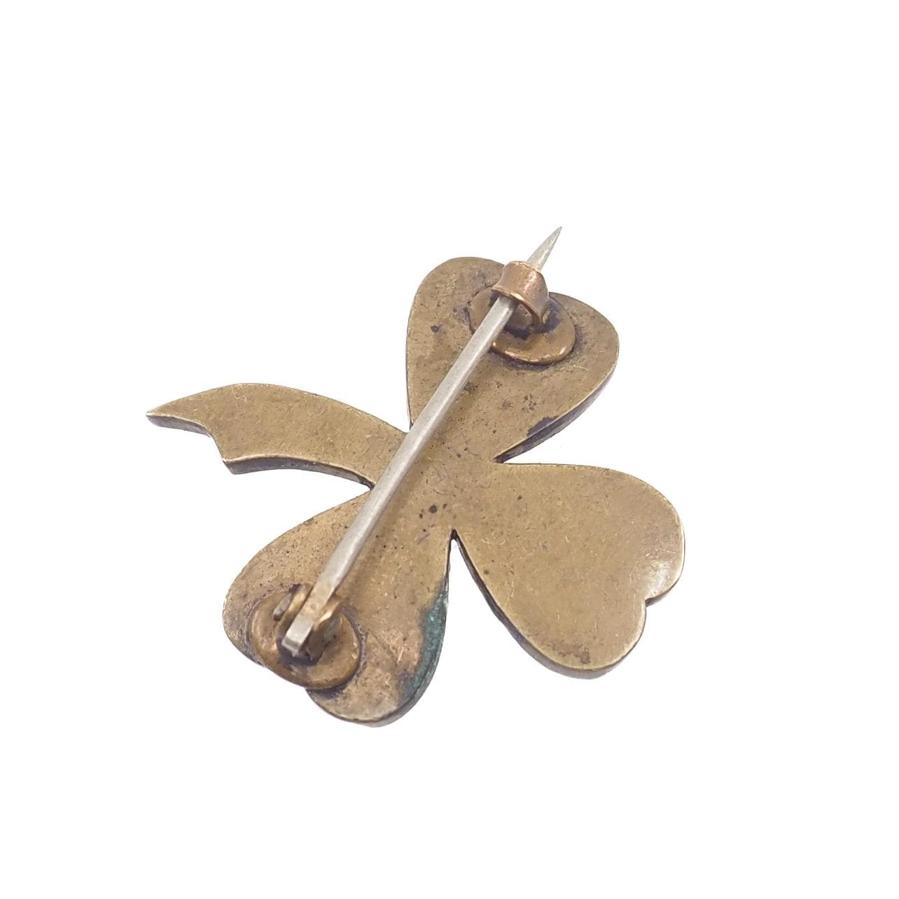 欧州アンティーク フランスより　ボヘミアン ガーネットブローチ アンティーク ボヘミアン ガーネット クローバー ブローチ：エドワード