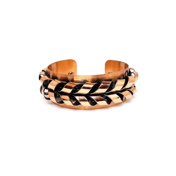 Vintage Renoir Copper Cuff Bracelet: Mid-century Modernist  display picture 3