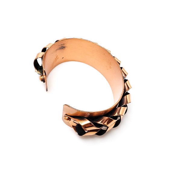 Vintage Renoir Copper Cuff Bracelet: Mid-century Modernist Jewelry