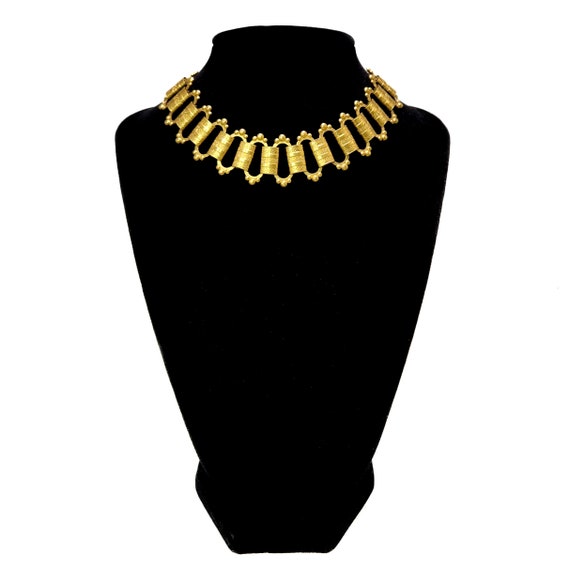 Vintage 1930s Rolled Gold Choker - Victorian Revi… - image 3