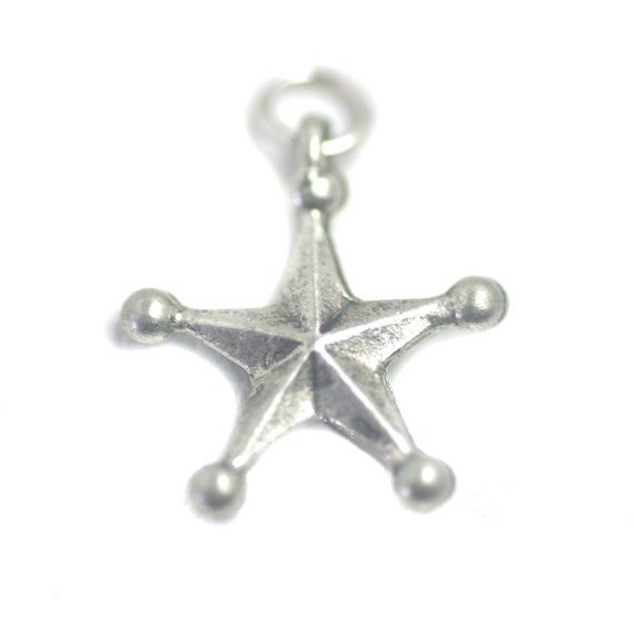 Vintage Sterling Silver Nautical Star Charm AS IS - Etsy