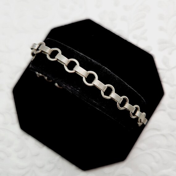 Vintage Sterling Silver Charm Bracelet - 1960s Si… - image 3