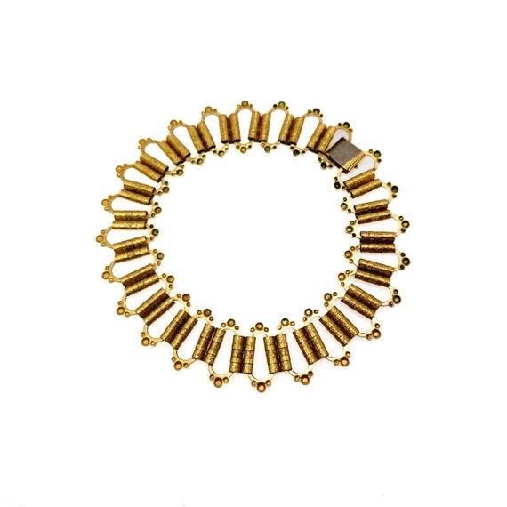 Vintage 1930s Rolled Gold Choker - Victorian Revi… - image 5